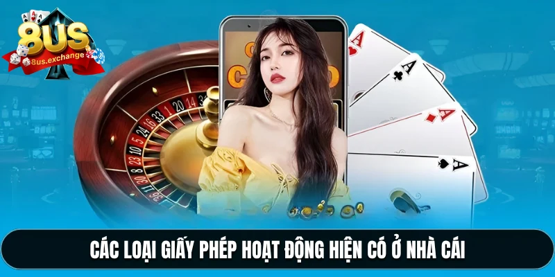 Các loại giấy phép hoạt động hiện có ở nhà cái